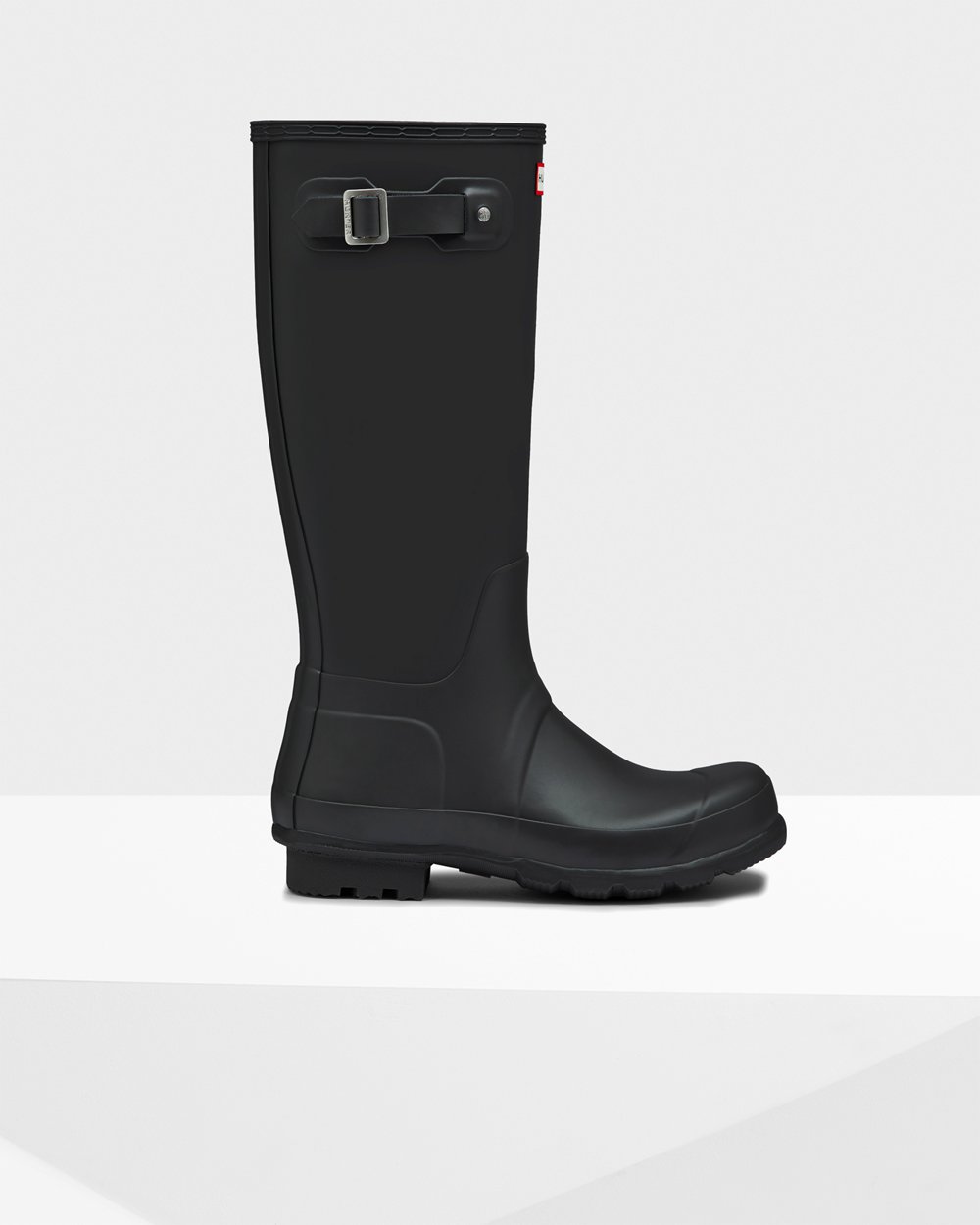 Mens Tall Rain Boots - Hunter Original (84OXPRWTV) - Black